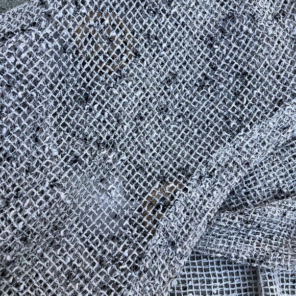 MIRROR IMAGINE Knit Crochet Cardigan Sweater Womens 1X Beige Short Sleeve Cotton - Picture 3 of 9